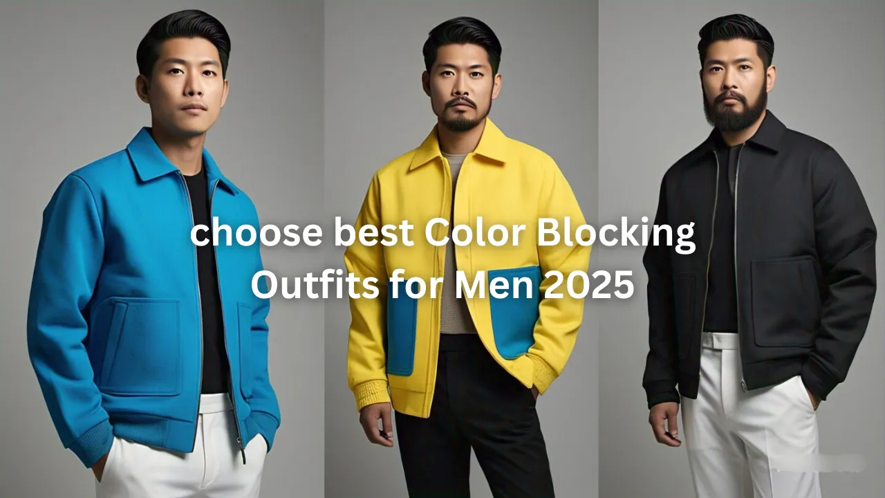 3 men showing their Color Blocking outfits
