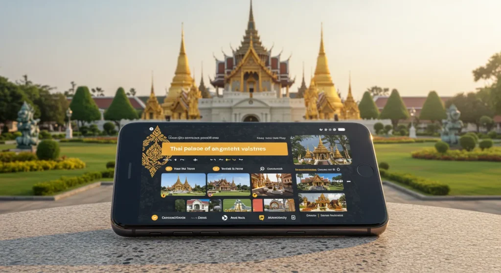 Thai Palace in mobile screen 