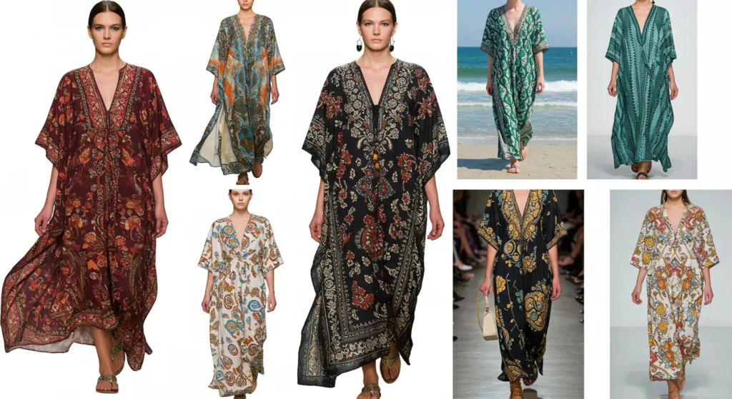 some womens are showing their Kaftan Dresses