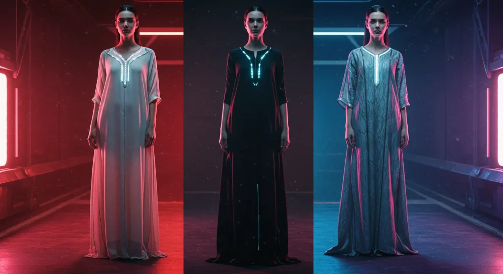 3 women showing their Kaftan Dresses