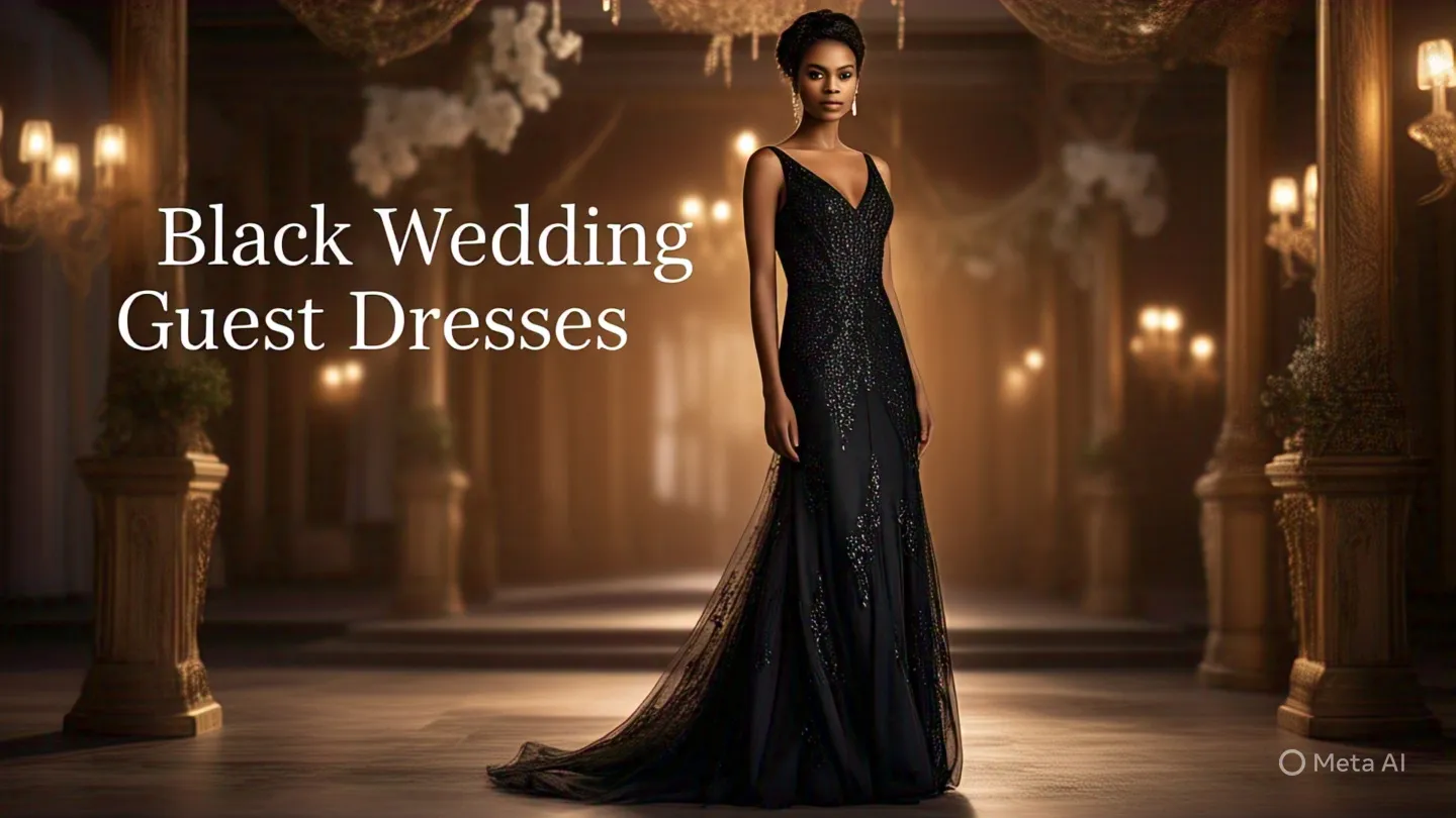 a woman in Black Wedding dress
